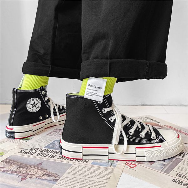 summer canvas men shoes flats high-man woman vulcanize shoes casual sneaker lace up breathable zapato tenis girl boy
summer canvas men shoes flats high-man woman vulcanize shoes casual sneaker lace up breathable zapato tenis girl boy
