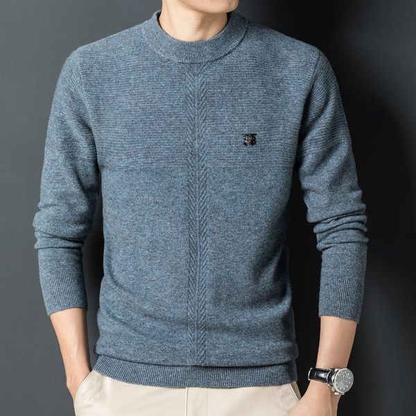 men's sweaters sweater semi-high collar 100% pure wool solid color thick business in autumn and winter to keep warm, White;black
men's sweaters sweater semi-high collar 100% pure wool solid color thick business in autumn and winter to keep warm, White;black