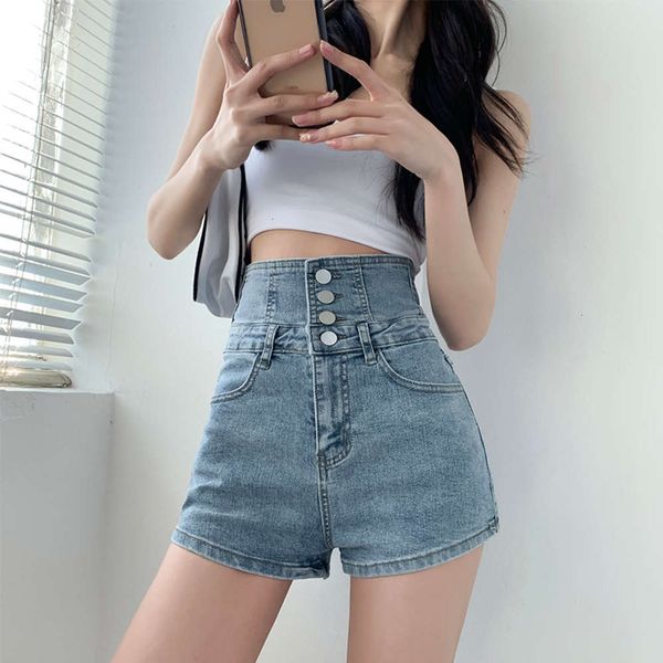 women's jeans super high waist and abdomen single breasted denim shorts bag hip 2021 summer slim pants trend xwgo, Blue
women's jeans super high waist and abdomen single breasted denim shorts bag hip 2021 summer slim pants trend xwgo, Blue