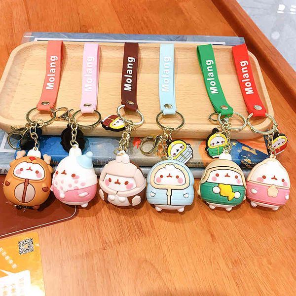 2020 molang rabbit korean cartoon keychain cute and exquisite pvc cartoon doll key chains hanging decoration keyring accessories, Silver
2020 molang rabbit korean cartoon keychain cute and exquisite pvc cartoon doll key chains hanging decoration keyring accessories, Silver