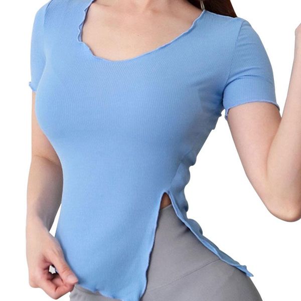 yoga outfit summer women quick dry gym short sleeves sport shirt tight casual solid color split women's blouses workout sports tee
yoga outfit summer women quick dry gym short sleeves sport shirt tight casual solid color split women's blouses workout sports tee