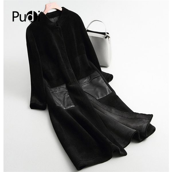 pudi women winter real wool fur coat jacket over size parka lady fashion genuine fur coats outwear a68290 211110, Black
pudi women winter real wool fur coat jacket over size parka lady fashion genuine fur coats outwear a68290 211110, Black
