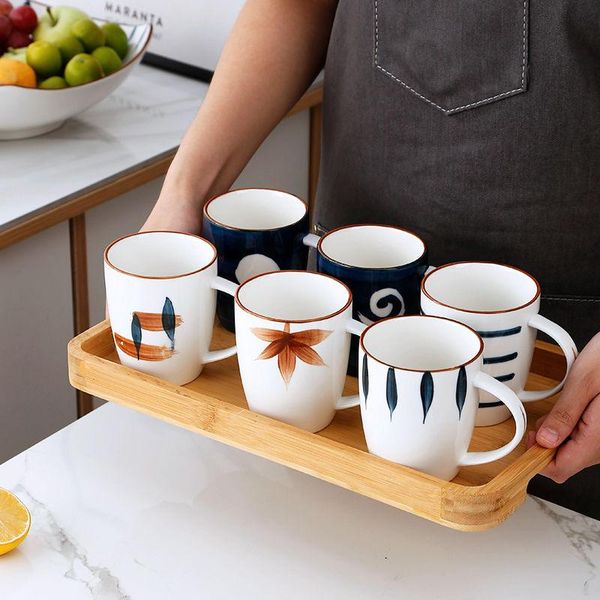 mugs japanese ceramic mug family drinking cup set home living room creative holder with tray
mugs japanese ceramic mug family drinking cup set home living room creative holder with tray