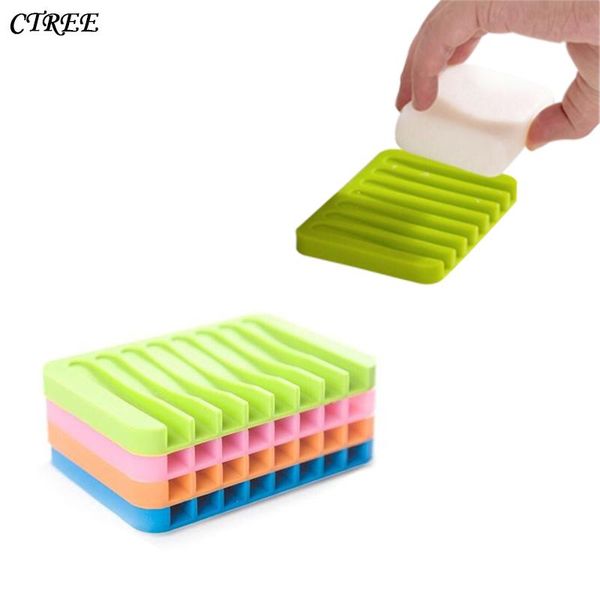 multicolor silicone flexible soap dish storage holder plate tray drain creative bath tool bathroom accessorie c40 dishes
multicolor silicone flexible soap dish storage holder plate tray drain creative bath tool bathroom accessorie c40 dishes