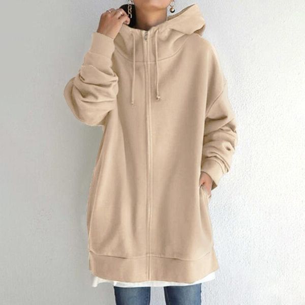 women's hoodies & sweatshirts 2021 fashion women hooded casual long sleeve zip up outwear coats female solid autumn jackets oversize, Black
women's hoodies & sweatshirts 2021 fashion women hooded casual long sleeve zip up outwear coats female solid autumn jackets oversize, Black