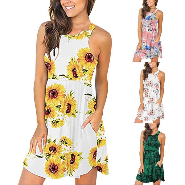 women's dresses sleeveless short 2021 summer poet loose crew ne print skirt, Black;gray
women's dresses sleeveless short 2021 summer poet loose crew ne print skirt, Black;gray