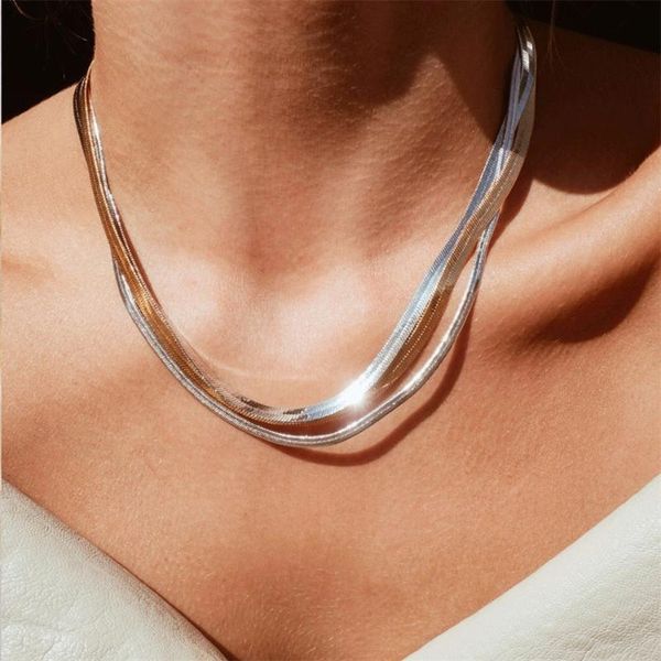 pendant necklaces jujie 316l stainless steel necklace snake chain chocker gold color choker trendy romance women jewelry gift, Silver
pendant necklaces jujie 316l stainless steel necklace snake chain chocker gold color choker trendy romance women jewelry gift, Silver