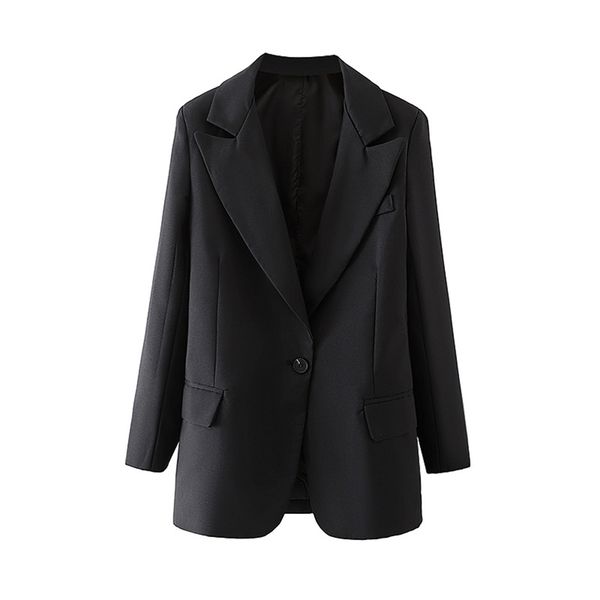 streetwear women solid black blazers fashion ladies notched collar jacket causal female chic pocket single button coat 210527, White;black
streetwear women solid black blazers fashion ladies notched collar jacket causal female chic pocket single button coat 210527, White;black