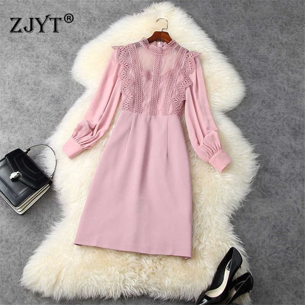 elegant long sleeve embroidery lace patchwork dress spring woman clothes office lady robe femme party vestidos black 210601, Black;gray
elegant long sleeve embroidery lace patchwork dress spring woman clothes office lady robe femme party vestidos black 210601, Black;gray