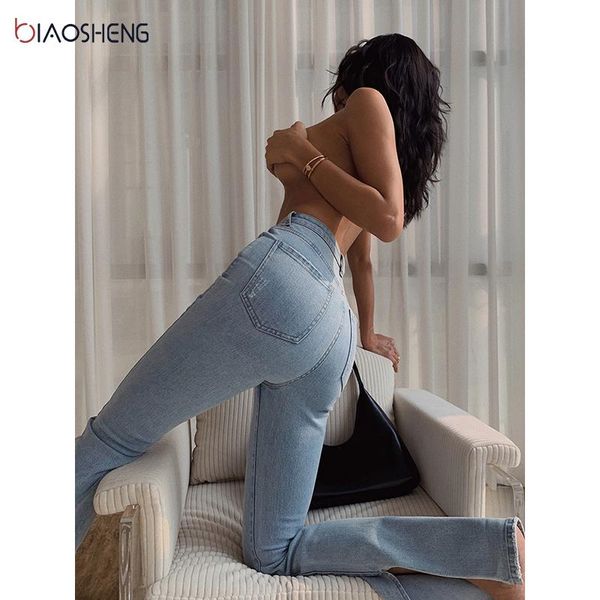 women's jeans split women high waist stretch denim trousers for female fashion oversize flared wide pants capris 2021, Blue
women's jeans split women high waist stretch denim trousers for female fashion oversize flared wide pants capris 2021, Blue