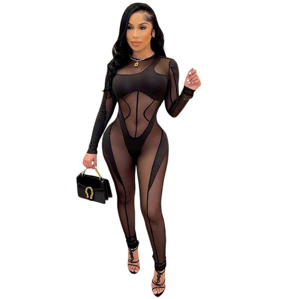 women's jumpsuits & rompers chic see-through sheer mesh romper womens black skinny workout overalls club wear outfits one piec, Black;white
women's jumpsuits & rompers chic see-through sheer mesh romper womens black skinny workout overalls club wear outfits one piec, Black;white