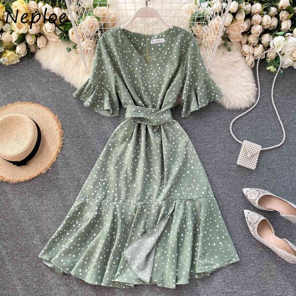neploe polka dot print dress women vintage v neck flare sleeve party dresses elegant sashes slim waist vestido de fiesta 1e697 210423, Black;gray
neploe polka dot print dress women vintage v neck flare sleeve party dresses elegant sashes slim waist vestido de fiesta 1e697 210423, Black;gray