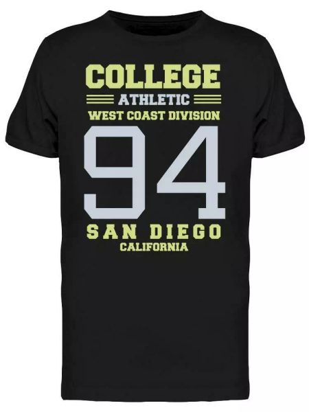 College Athletic 94 San Diego Tee Men's -Image by Shutterstock, White;black
College Athletic 94 San Diego Tee Men's -Image by Shutterstock, White;black