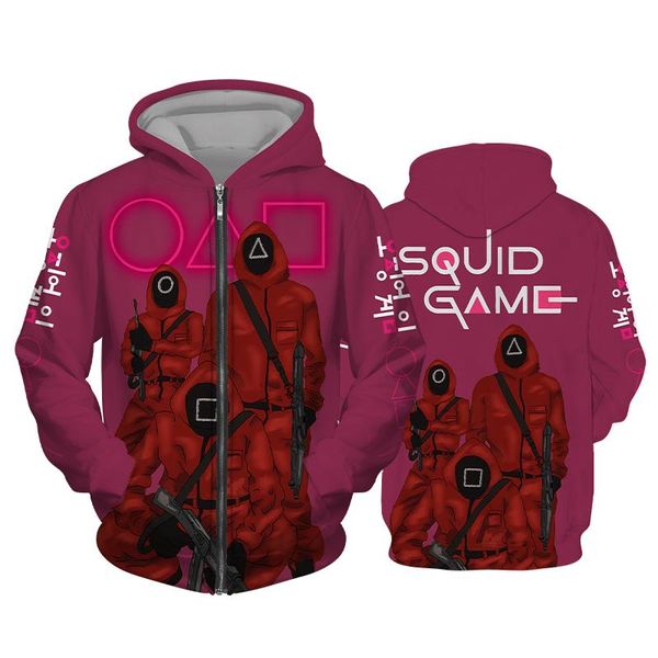 men's hoodies & sweatshirts fashion squid cosplay game hoodie sportswear plus size zipper autumn winter pullovers harajuku costume, Black
men's hoodies & sweatshirts fashion squid cosplay game hoodie sportswear plus size zipper autumn winter pullovers harajuku costume, Black
