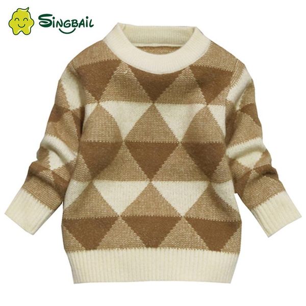 winter cotton products clothing boys clothes o-neck pullover sweater keep warm kids children's y cardigan, Blue