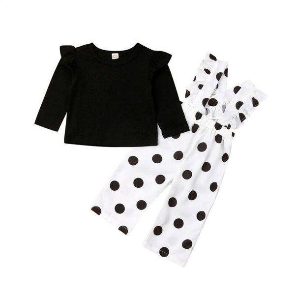 toddler kids baby girl ruffle t-shirt strap pants outfits 2pcs clothes set clothing sets, White
toddler kids baby girl ruffle t-shirt strap pants outfits 2pcs clothes set clothing sets, White