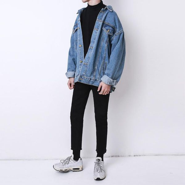 fashion 2021 autumn and winter korean oversize denim jacket male retro coat men women clothing men's jackets, Black;brown
fashion 2021 autumn and winter korean oversize denim jacket male retro coat men women clothing men's jackets, Black;brown