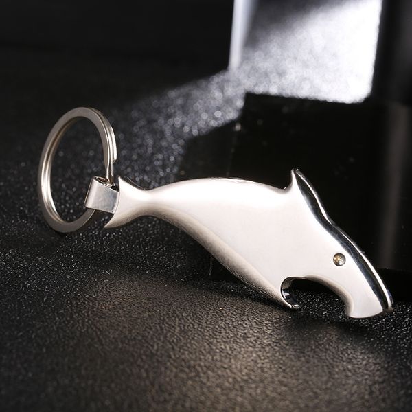 keychains shark bottle opener with drill key ring car metal men's and women's chain business gift, Silver
keychains shark bottle opener with drill key ring car metal men's and women's chain business gift, Silver