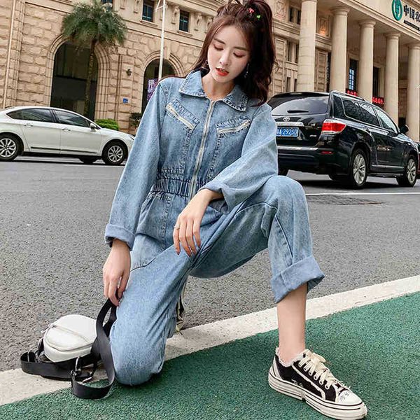 women's jumpsuits & rompers fashion zipper jeans women jumpsuit long elastic high waist ladies streetwear pocket sleeve denim u4hd, Black;white
women's jumpsuits & rompers fashion zipper jeans women jumpsuit long elastic high waist ladies streetwear pocket sleeve denim u4hd, Black;white