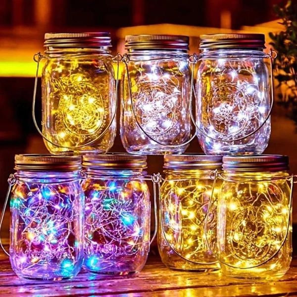 solar jar lid light 20 led power copper wire strings waterproof panel fairy lights outdoor wall lamps
solar jar lid light 20 led power copper wire strings waterproof panel fairy lights outdoor wall lamps