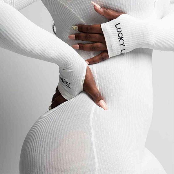 womens lucky label jumpsuit solid long sleeve set fitness playsuit sportswear zipper body embroidery lucky label rompers 2021, Black;white
womens lucky label jumpsuit solid long sleeve set fitness playsuit sportswear zipper body embroidery lucky label rompers 2021, Black;white