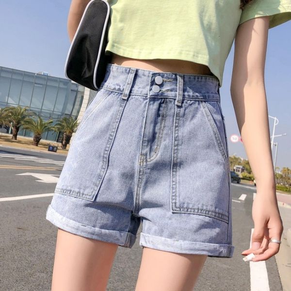 women's shorts denim 2021 new spring and summer wide leg high waist a-line super loose pants, White;black
women's shorts denim 2021 new spring and summer wide leg high waist a-line super loose pants, White;black