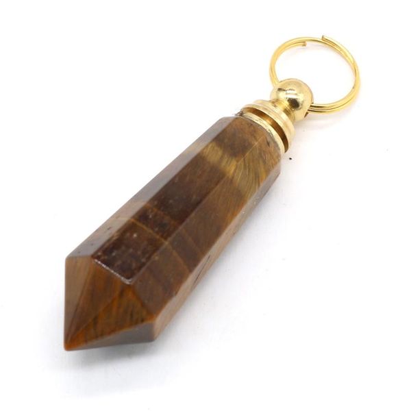 charms small pendant natural irregular tiger eye stone perfume bottle for jewelry making charm diy necklace accessories 15x42mm, Bronze;silver
charms small pendant natural irregular tiger eye stone perfume bottle for jewelry making charm diy necklace accessories 15x42mm, Bronze;silver