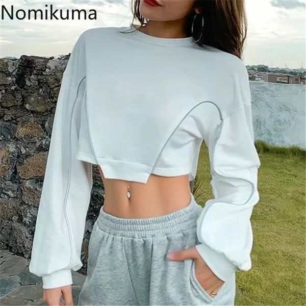 nomikuma causal patchwork sweat hoodies long sleeve o-neck women sweatshirt spring new crop jumper 6e637 210427, Black
nomikuma causal patchwork sweat hoodies long sleeve o-neck women sweatshirt spring new crop jumper 6e637 210427, Black