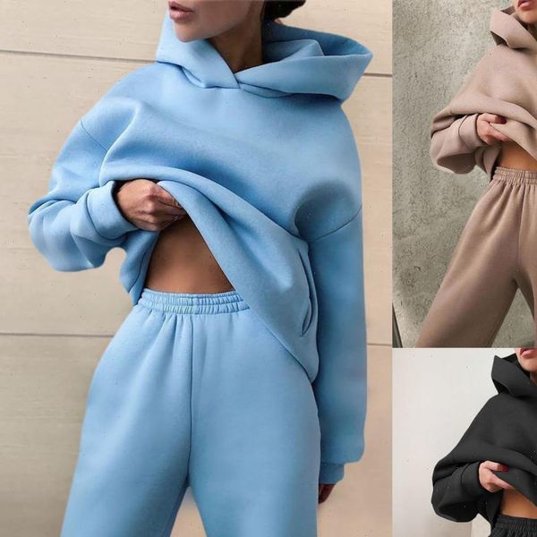 2 piece set jogging suit womens tracksuits tracksuit long sleeve sweatshirt warm solid color hoodie pants outfit for autumn, Gray
2 piece set jogging suit womens tracksuits tracksuit long sleeve sweatshirt warm solid color hoodie pants outfit for autumn, Gray