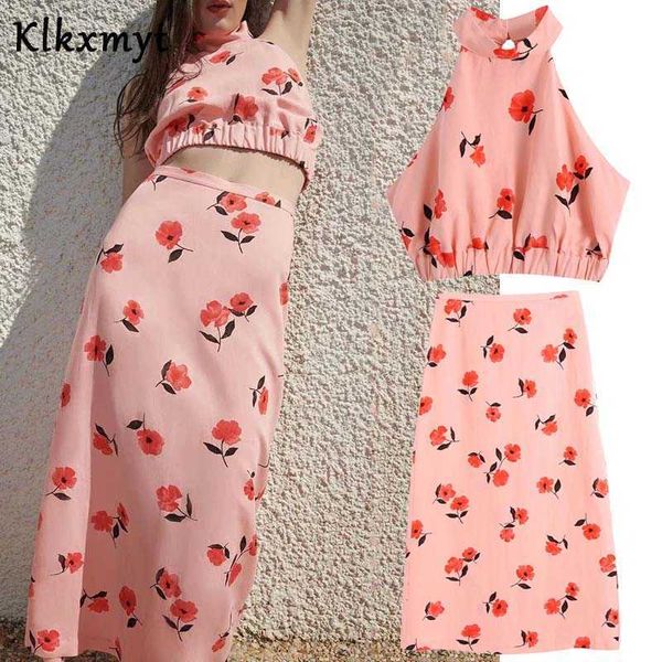 klkxmyt za women 2 piece set floral printed halter neck crop high waisted split skirts sets summer suit woman outfit 210527, White
klkxmyt za women 2 piece set floral printed halter neck crop high waisted split skirts sets summer suit woman outfit 210527, White