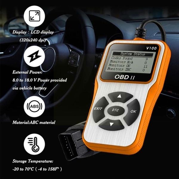 code readers & scan tools v100 obd2 car fault scanner diagnostic tool reader analyzer languages automotive obd built-in six vehicle q7z7
code readers & scan tools v100 obd2 car fault scanner diagnostic tool reader analyzer languages automotive obd built-in six vehicle q7z7