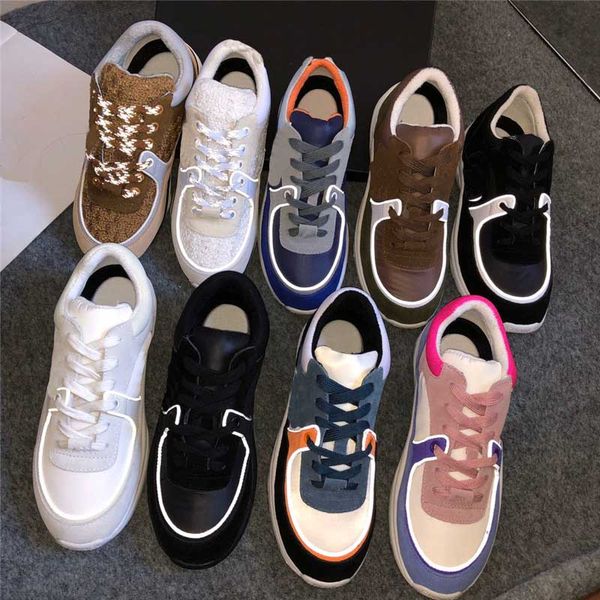 designer casual shoes suede reflective sneakers spring winter velvet mens women increase platform shoe leather sneaker trainers with box, Black
designer casual shoes suede reflective sneakers spring winter velvet mens women increase platform shoe leather sneaker trainers with box, Black