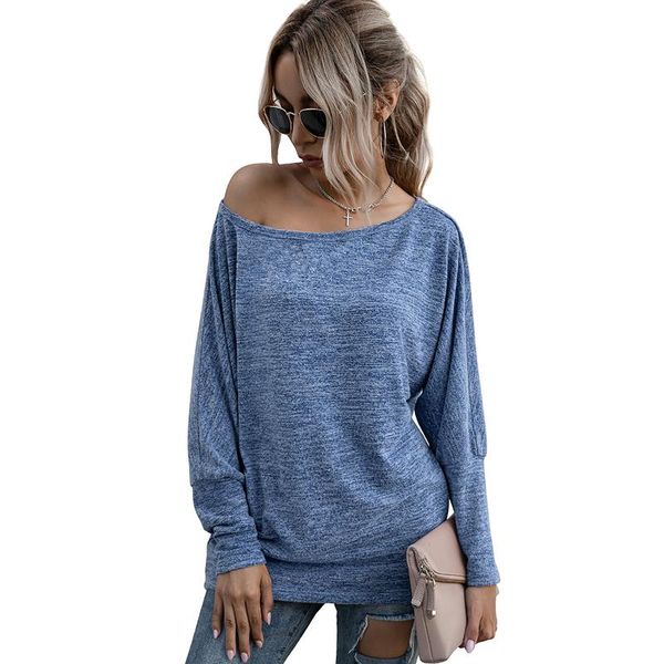women's t-shirt women autumn off shoulder batwing long sleeve solid loose casual t-shirts boat neck tunic shirts, White
women's t-shirt women autumn off shoulder batwing long sleeve solid loose casual t-shirts boat neck tunic shirts, White