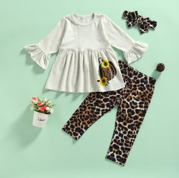 clothing sets spring fall baby girls 3pcs outfits set long sleeve ruffle t shirt leopard pants headband children's, White
clothing sets spring fall baby girls 3pcs outfits set long sleeve ruffle t shirt leopard pants headband children's, White