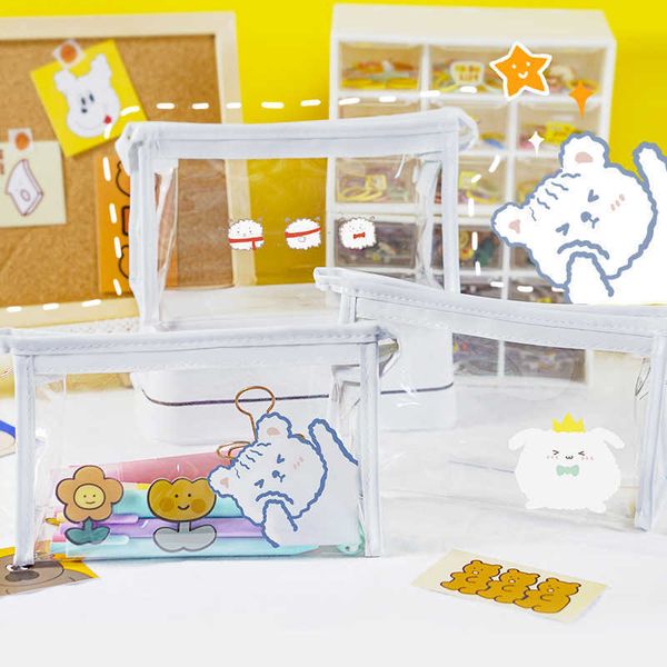 korean cute pvc zipper transparent cosmetic bag travel portable wash bag large capacity lipstick storage bag
korean cute pvc zipper transparent cosmetic bag travel portable wash bag large capacity lipstick storage bag