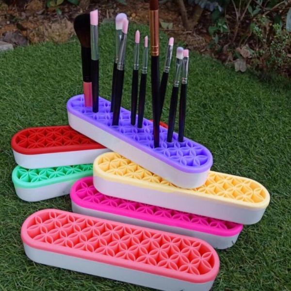 hooks & rails silicone nail pen holder organizer makeup brush display stand rack storage case
hooks & rails silicone nail pen holder organizer makeup brush display stand rack storage case