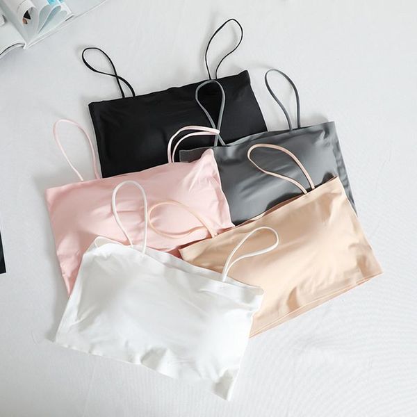 muyogrt fashion bras for women push up lingerie ice silk seamless word sling female tube 2021 camisoles & tanks, Black;white
muyogrt fashion bras for women push up lingerie ice silk seamless word sling female tube 2021 camisoles & tanks, Black;white