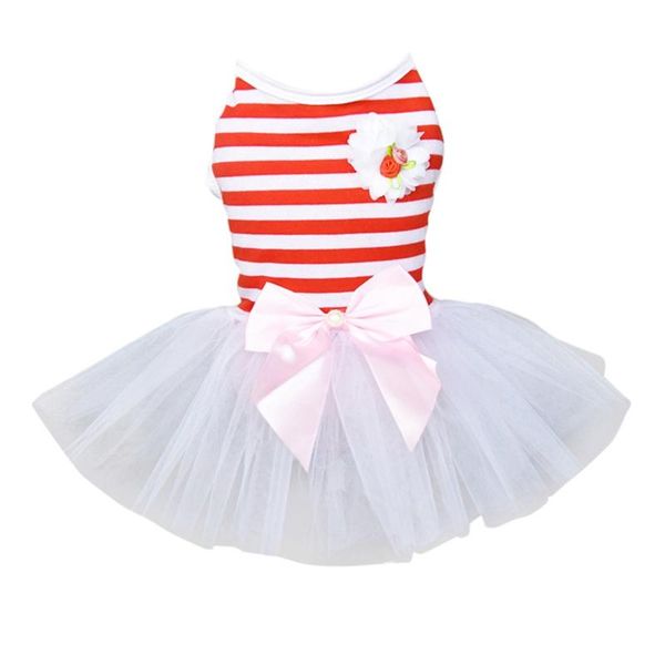dog apparel pet spring summer clothes for girls, small medium stripes bubble dress
dog apparel pet spring summer clothes for girls, small medium stripes bubble dress
