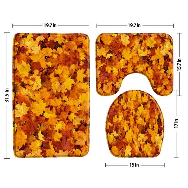 bath mats autumn yellow fallen leaves red scenery bathroom rug 3-piece set non-slip u-shaped pad toilet decor
bath mats autumn yellow fallen leaves red scenery bathroom rug 3-piece set non-slip u-shaped pad toilet decor