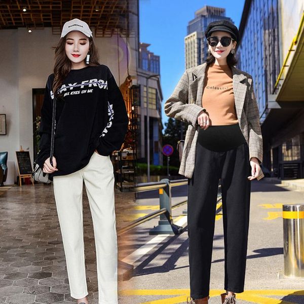 wide leg maternity jeans for pregnant women pants pregnancy clothes spring summer capri bottoms, White
wide leg maternity jeans for pregnant women pants pregnancy clothes spring summer capri bottoms, White