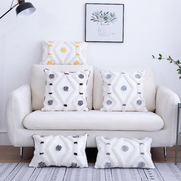 cushion/decorative pillow modern simplicity tufted embroidery cushion cover patchwork throw pillowcover cotton canvas home decoration
cushion/decorative pillow modern simplicity tufted embroidery cushion cover patchwork throw pillowcover cotton canvas home decoration