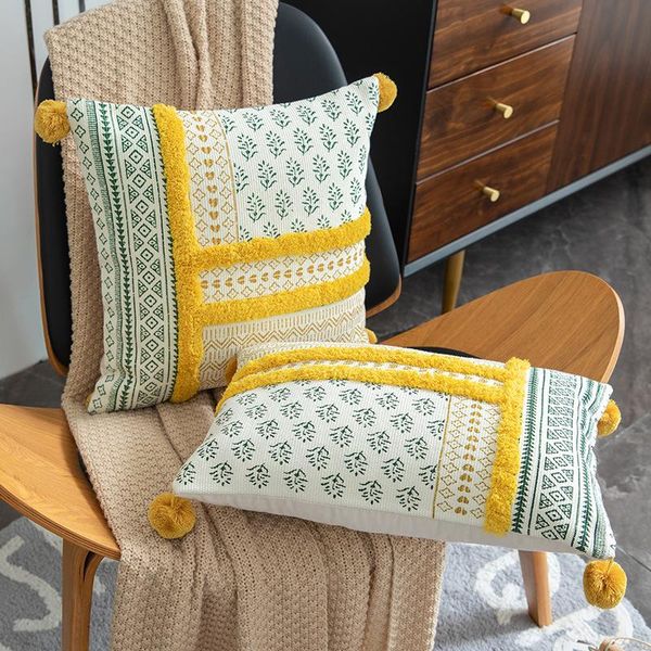 cushion/decorative pillow tufted printed yellow cushion cover hairball tassel pillowcase decorative covers for sofa home lumbar back
cushion/decorative pillow tufted printed yellow cushion cover hairball tassel pillowcase decorative covers for sofa home lumbar back