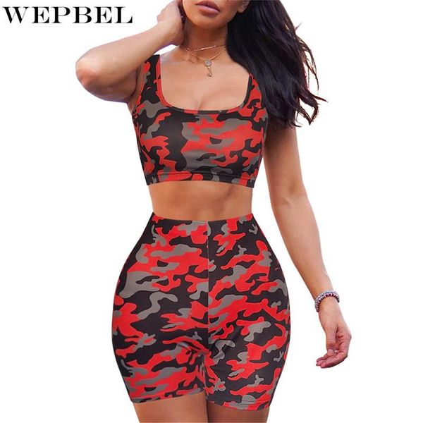 women's tracksuits wepbel camouflage print slim suit summer fashion high waist straight shorts + square collar sleeveless vest, Gray
women's tracksuits wepbel camouflage print slim suit summer fashion high waist straight shorts + square collar sleeveless vest, Gray