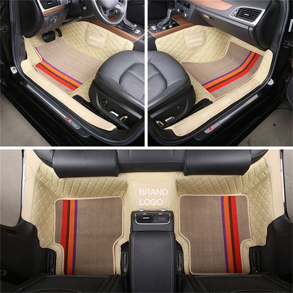 custom fit car interior accessories floor mat waterproof leather eco friendly specific carpet for automobile double layers full set with log
custom fit car interior accessories floor mat waterproof leather eco friendly specific carpet for automobile double layers full set with log
