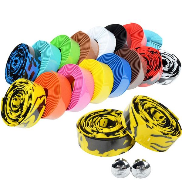 bike handlebars &components road bicycle handlebar tape camouflage cycling handle belt cork wrap with bar plugs 9 colors accessories
bike handlebars &components road bicycle handlebar tape camouflage cycling handle belt cork wrap with bar plugs 9 colors accessories