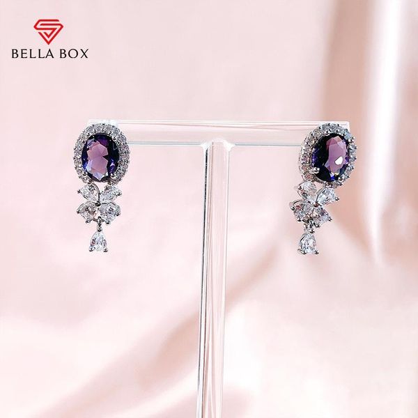 stud bella box luxury earrings for women 925 sterling silver amethyst zircon simple purple flower anniversary fine jewelry 2021 trend, Golden;silver
stud bella box luxury earrings for women 925 sterling silver amethyst zircon simple purple flower anniversary fine jewelry 2021 trend, Golden;silver