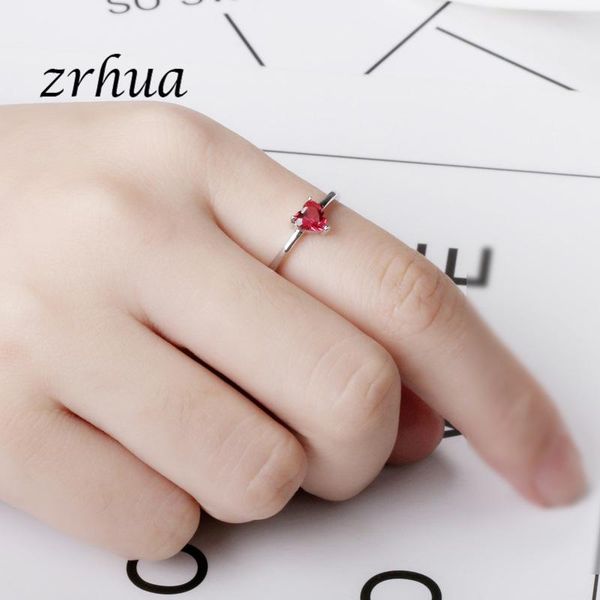 wedding rings zrhua 925 sterling silver shiny red heart cubic zirconia engagement anel for female bague brand bijoux women jewelry gifts, Slivery;golden
wedding rings zrhua 925 sterling silver shiny red heart cubic zirconia engagement anel for female bague brand bijoux women jewelry gifts, Slivery;golden