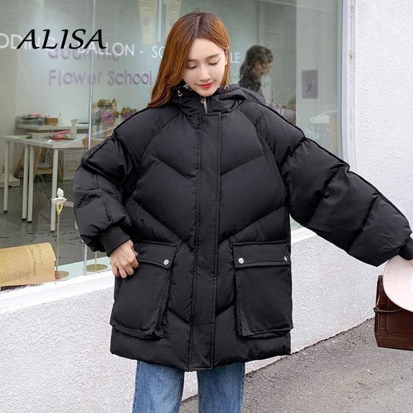 women's down & parkas korean fashion short puffer jacket women hooded loose oversized bubble coat female warm thickening snow wear outw, Black
women's down & parkas korean fashion short puffer jacket women hooded loose oversized bubble coat female warm thickening snow wear outw, Black