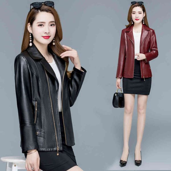 leather jacket high fashion men belt middle clothes spring and autumn coat slim fit versatile, Black
leather jacket high fashion men belt middle clothes spring and autumn coat slim fit versatile, Black