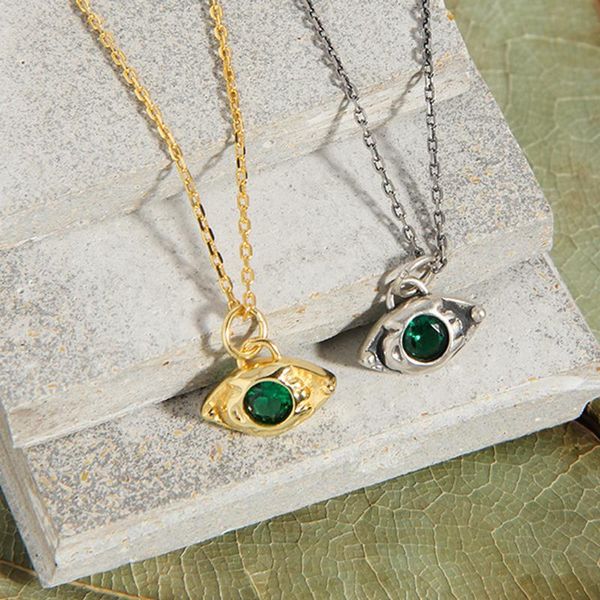 chains retro 925 sterling sliver horus demon eye pendant chokers necklaces green color crystal charms choker link necklace ins, Silver
chains retro 925 sterling sliver horus demon eye pendant chokers necklaces green color crystal charms choker link necklace ins, Silver